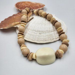 Neutral Pastel Beaded Choker